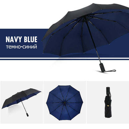 Storm-Proof Folding Umbrella – Durable Wind-Resistant Design