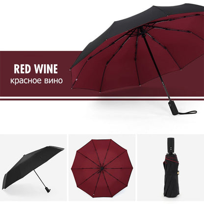 Storm-Proof Folding Umbrella – Durable Wind-Resistant Design