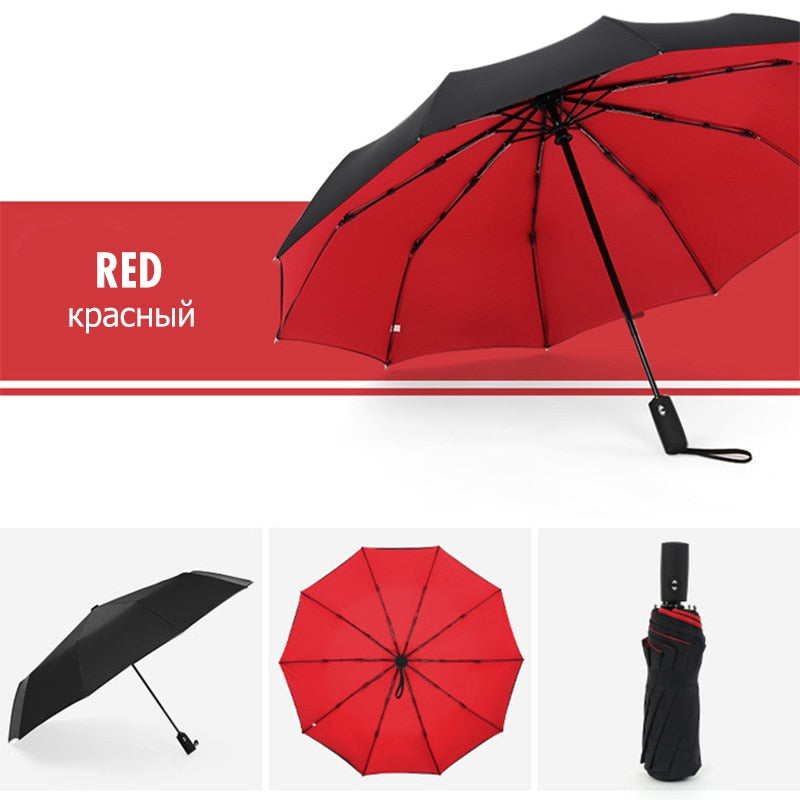 Storm-Proof Folding Umbrella – Durable Wind-Resistant Design