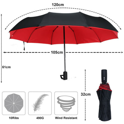 Storm-Proof Folding Umbrella – Durable Wind-Resistant Design