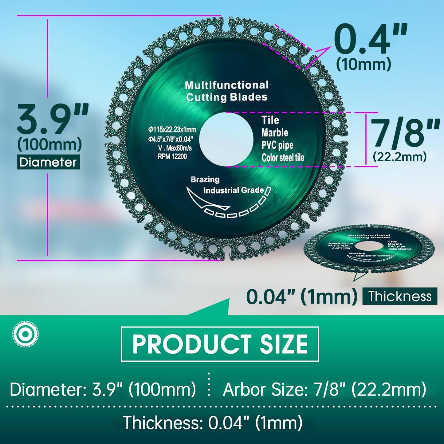 RAYSDEX SliceForce™ | Angle Grinder Disc - Cut Everything like butter
