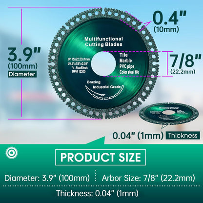 RAYSDEX SliceForce™ | Angle Grinder Disc - Cut Everything like butter