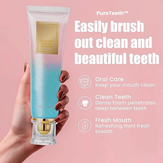 (1+1 FREE) PureTeeth™ Niacinamide Whitening Toothpaste