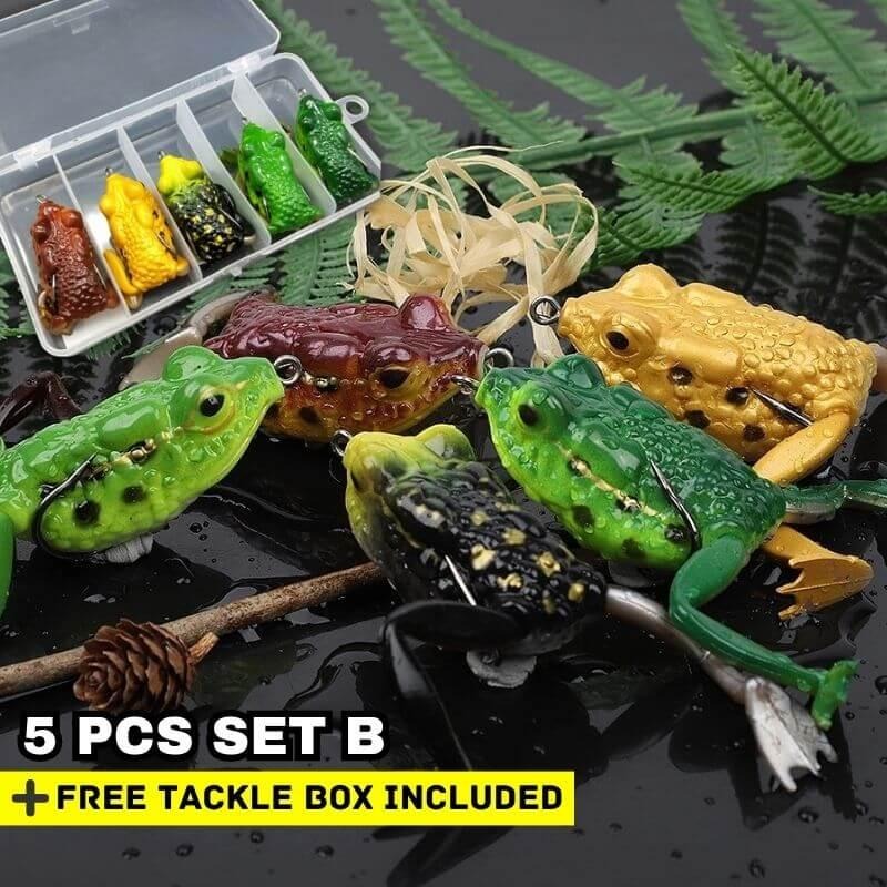 Spirebuzz™ JumpMaster Frog Lure - 5 Pcs Set