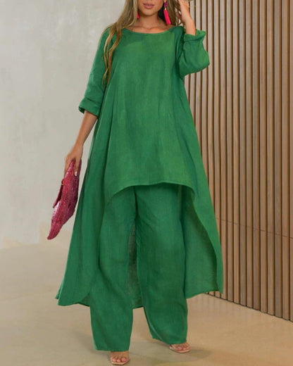 Clarisse™ - Casual linen set for women