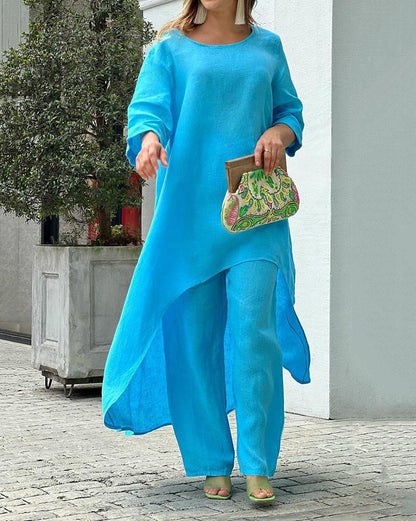 Clarisse™ - Casual linen set for women