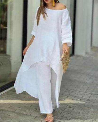 Clarisse™ - Casual linen set for women